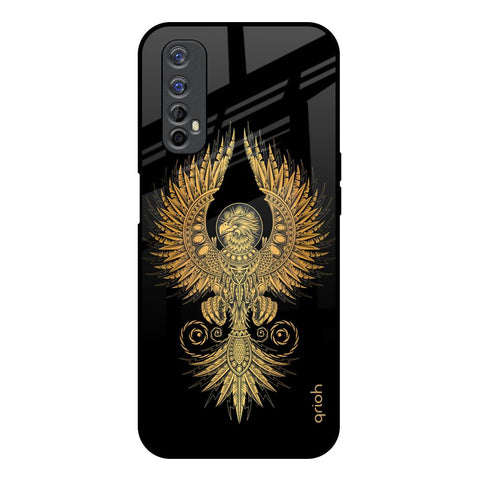 Mythical Phoenix Art Realme 7 Glass Back Cover Online