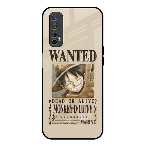 Luffy Wanted Realme 7 Glass Back Cover Online