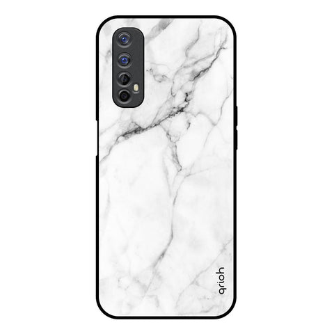 Modern White Marble Realme 7 Glass Back Cover Online