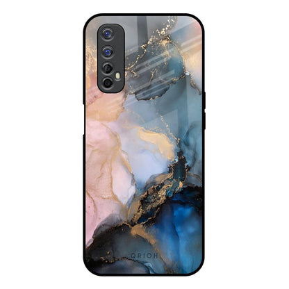 Marble Ink Abstract Realme 7 Glass Back Cover Online