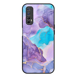 Alcohol ink Marble Realme 7 Glass Back Cover Online