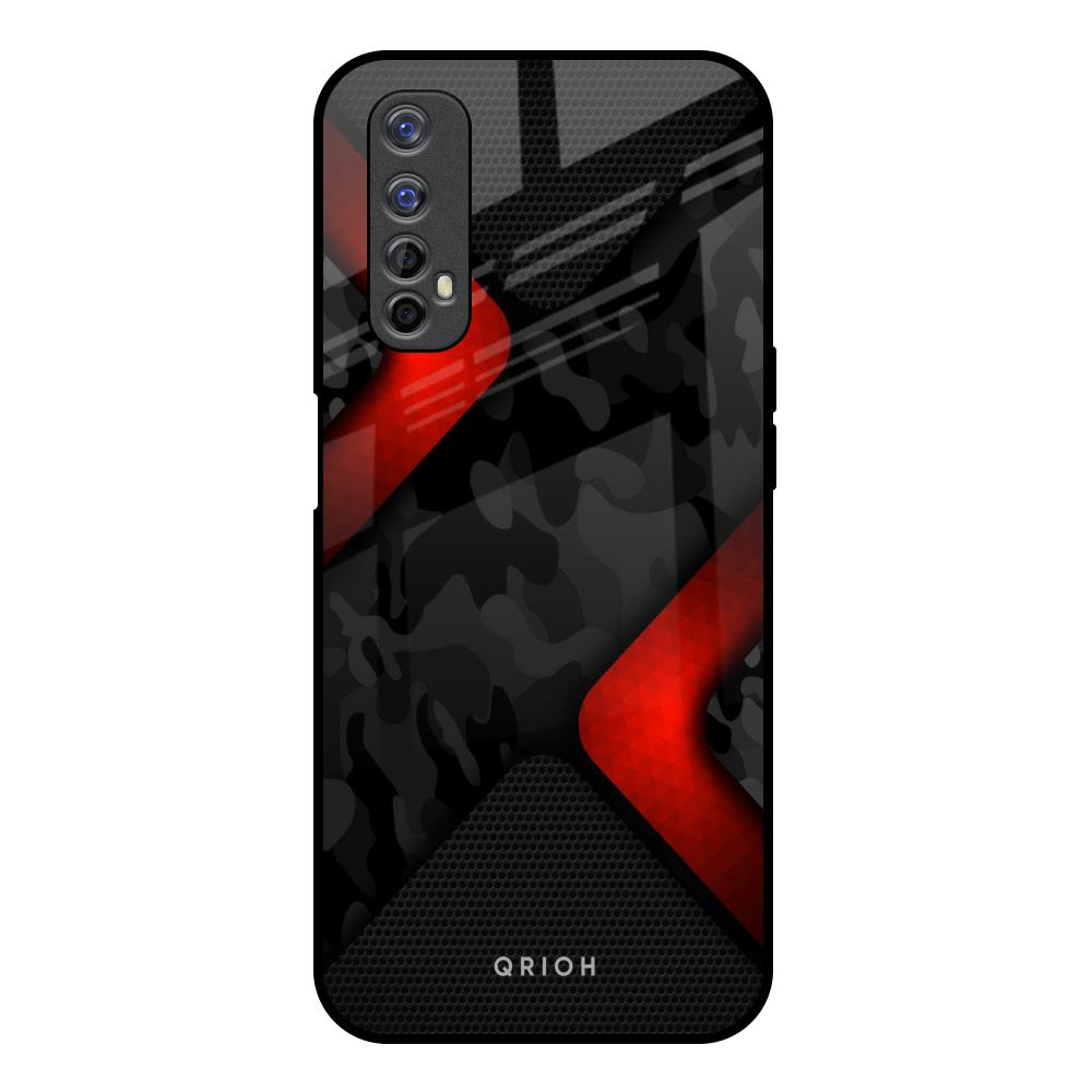 Modern Camo Abstract Realme 7 Glass Back Cover Online