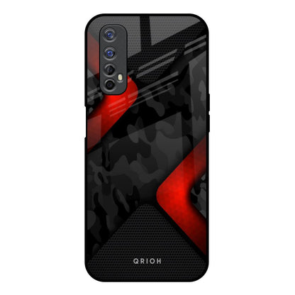 Modern Camo Abstract Realme 7 Glass Back Cover Online