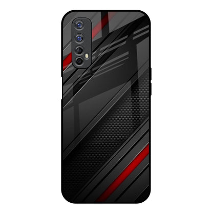 Modern Abstract Realme 7 Glass Back Cover Online