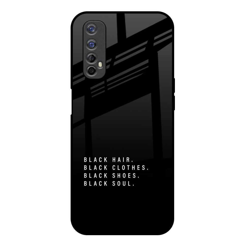 Black Soul Realme 7 Glass Back Cover Online