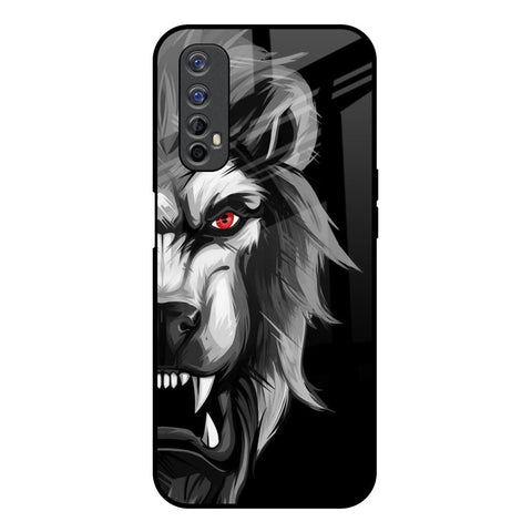 Wild Lion Realme 7 Glass Back Cover Online