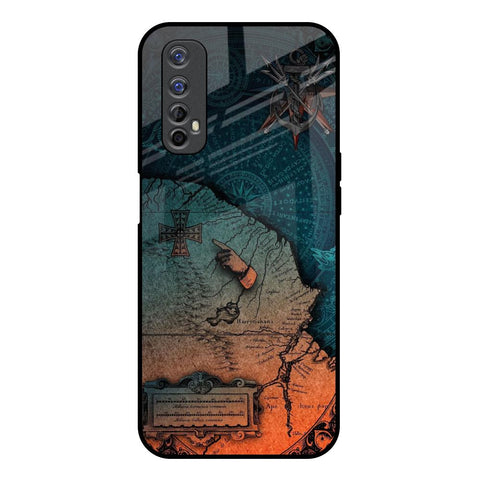 Geographical Map Realme 7 Glass Back Cover Online