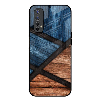 Wooden Tiles Realme 7 Glass Back Cover Online