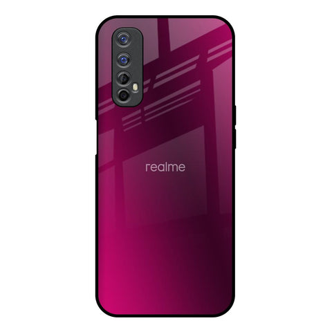 Pink Burst Realme 7 Glass Back Cover Online