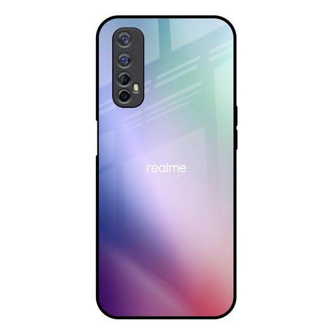 Abstract Holographic Realme 7 Glass Back Cover Online