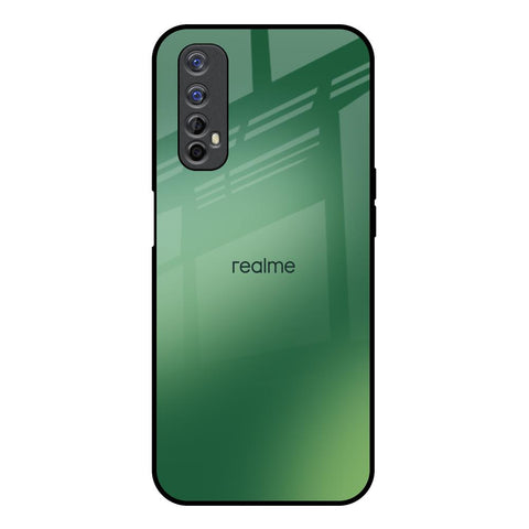 Green Grunge Texture Realme 7 Glass Back Cover Online