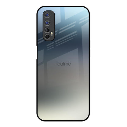 Tricolor Ombre Realme 7 Glass Back Cover Online