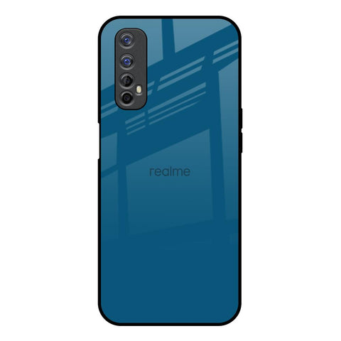 Cobalt Blue Realme 7 Glass Back Cover Online