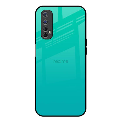Cuba Blue Realme 7 Glass Back Cover Online