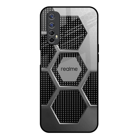 Hexagon Style Realme 7 Glass Back Cover Online