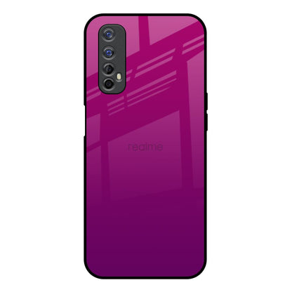 Magenta Gradient Realme 7 Glass Back Cover Online