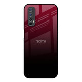 Wine Red Realme 7 Glass Back Cover Online