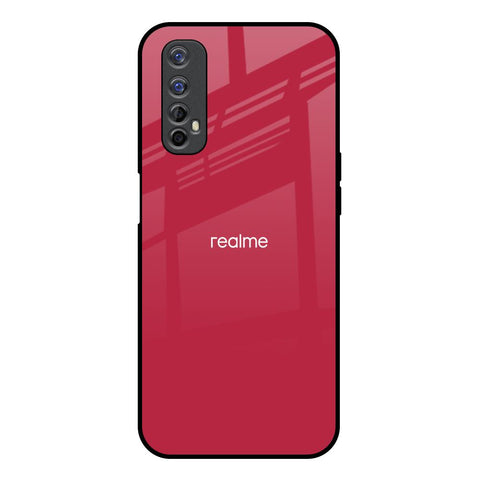Solo Maroon Realme 7 Glass Back Cover Online