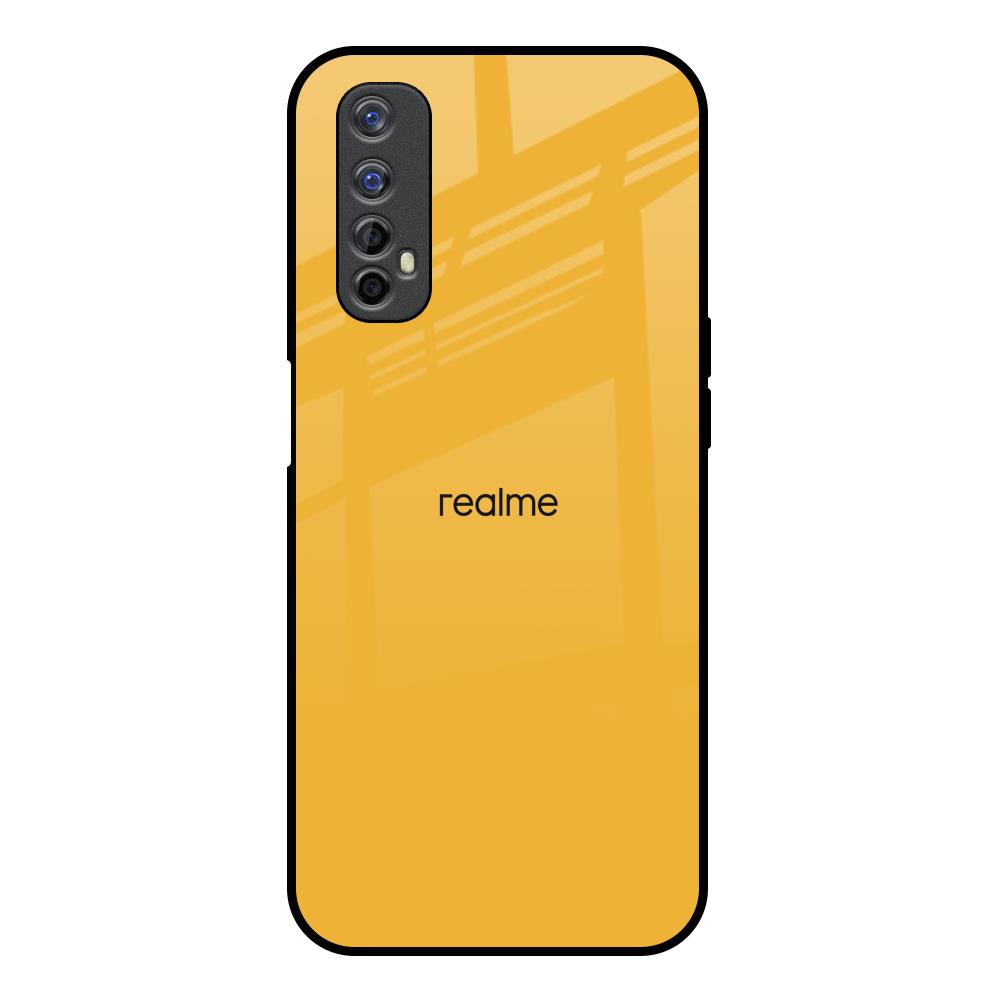 Fluorescent Yellow Realme 7 Glass Back Cover Online