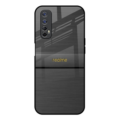 Grey Metallic Glass Realme 7 Glass Back Cover Online