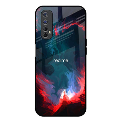 Brush Art Realme 7 Glass Back Cover Online