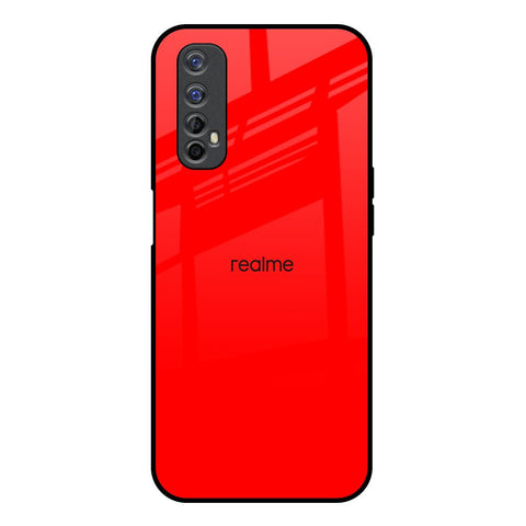 Blood Red Realme 7 Glass Back Cover Online