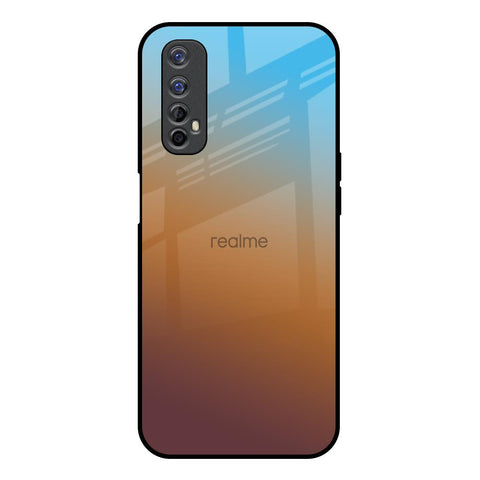 Rich Brown Realme 7 Glass Back Cover Online
