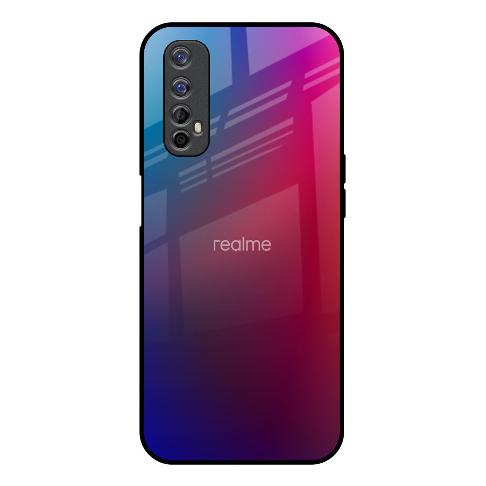 Magical Color Shade Realme 7 Glass Back Cover Online