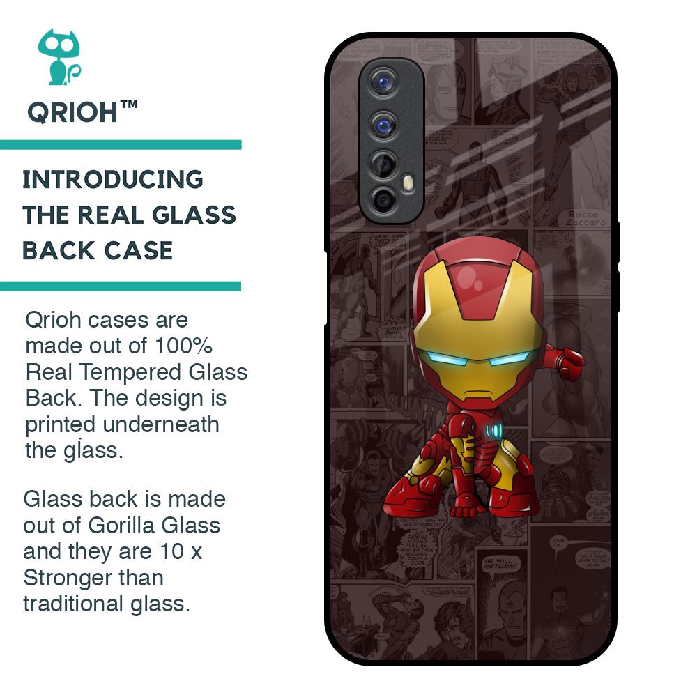 Angry Baby Super Hero Glass Case for Realme 7