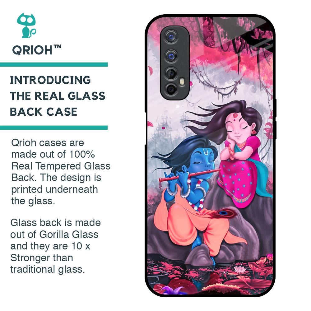 Radha Krishna Art Glass Case for Realme 7
