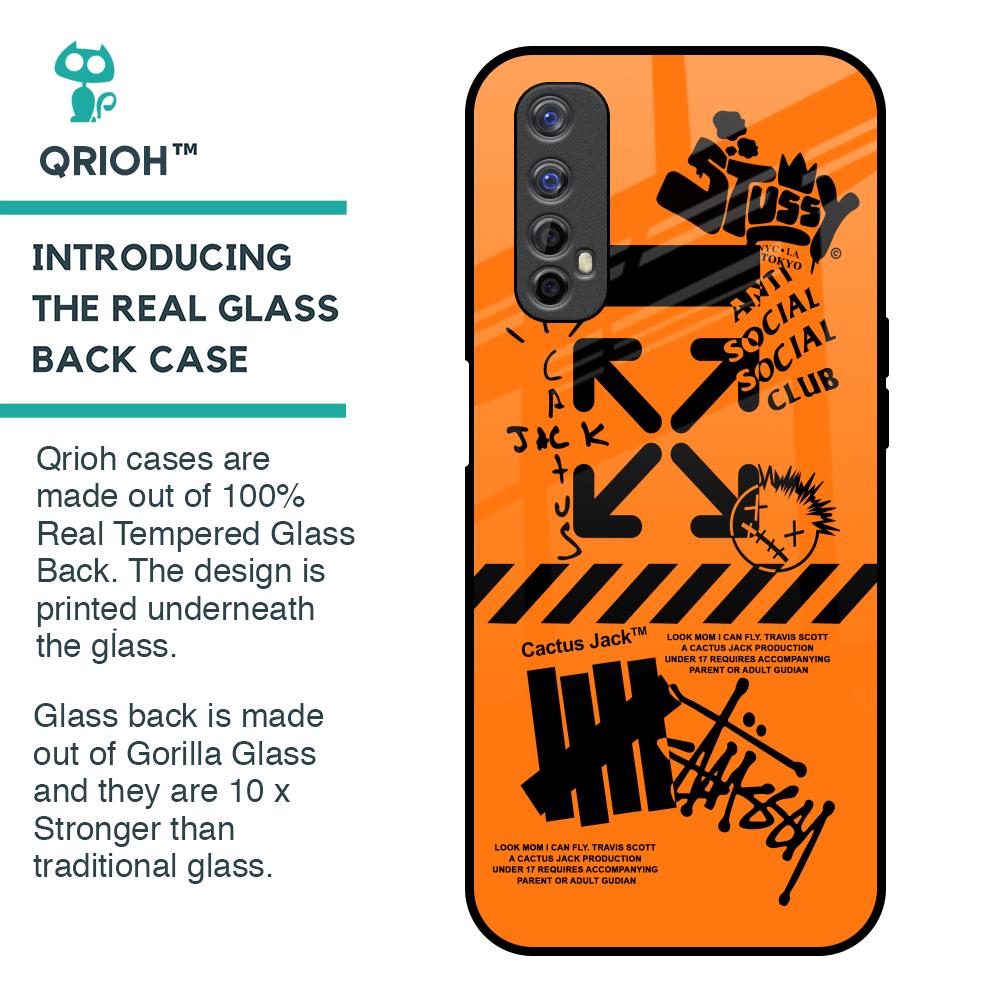 Anti Social Club Glass Case for Realme 7