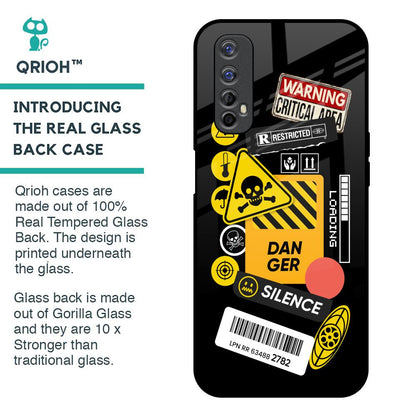 Danger Signs Glass Case for Realme 7