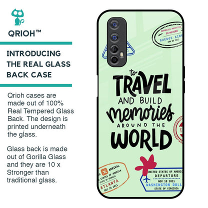 Travel Stamps Glass Case for Realme 7