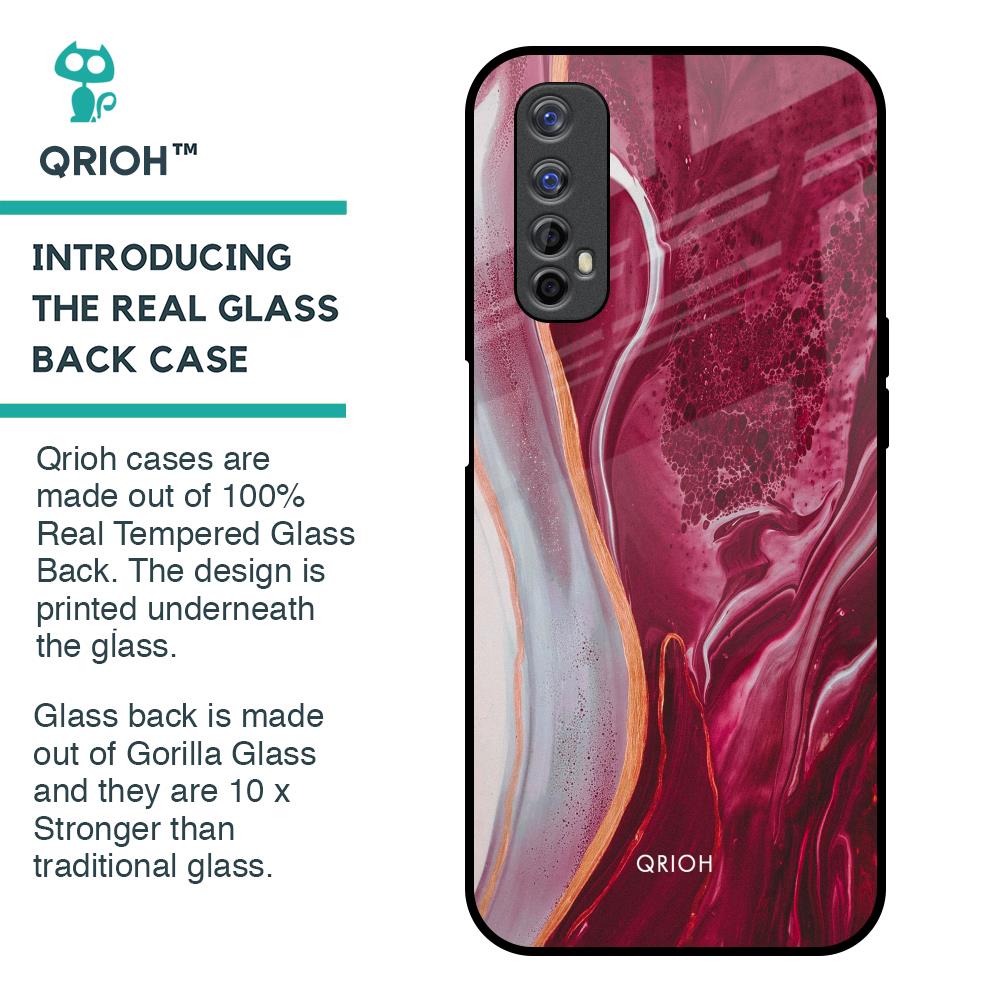 Crimson Ruby Glass Case for Realme 7