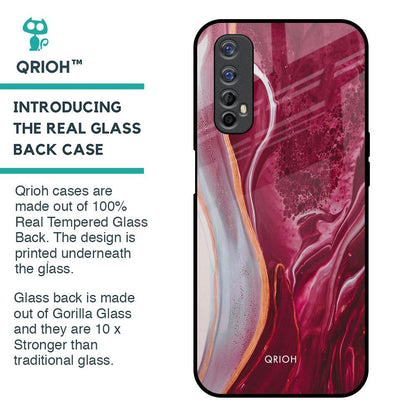 Crimson Ruby Glass Case for Realme 7