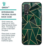 Abstract Green Glass Case For Realme 7