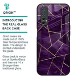 Geometric Purple Glass Case For Realme 7