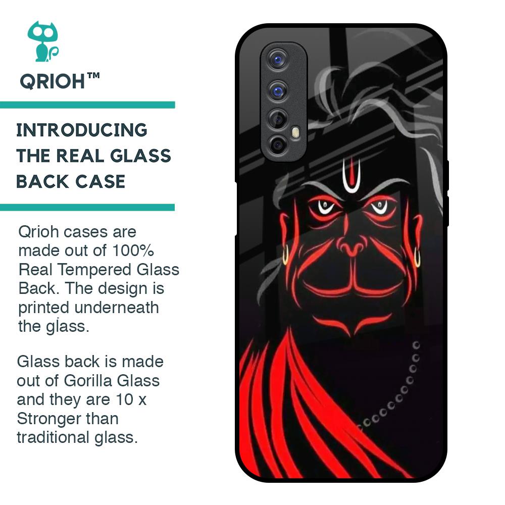 Lord Hanuman Glass Case For Realme 7