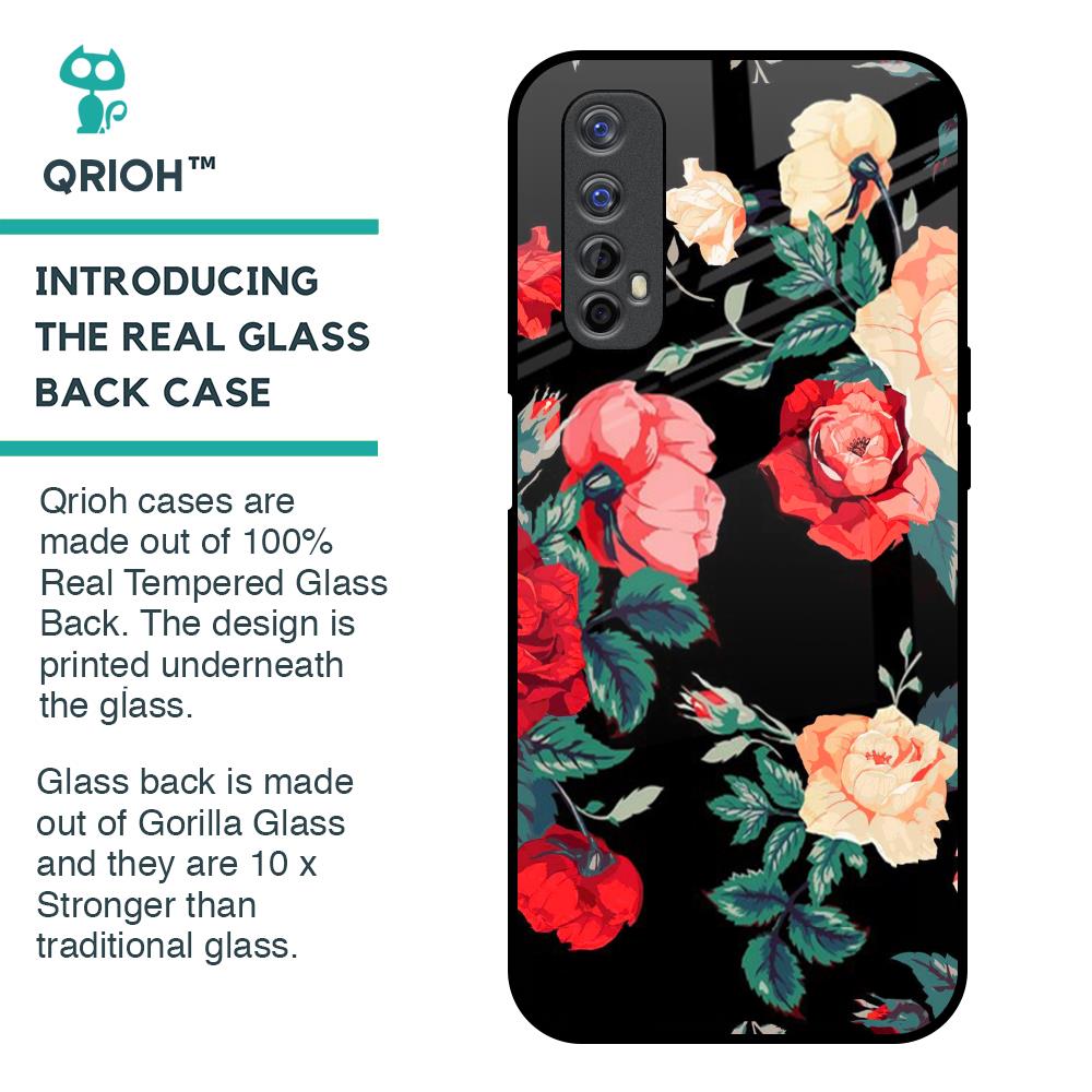 Floral Bunch Glass Case For Realme 7