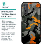 Camouflage Orange Glass Case For Realme 7