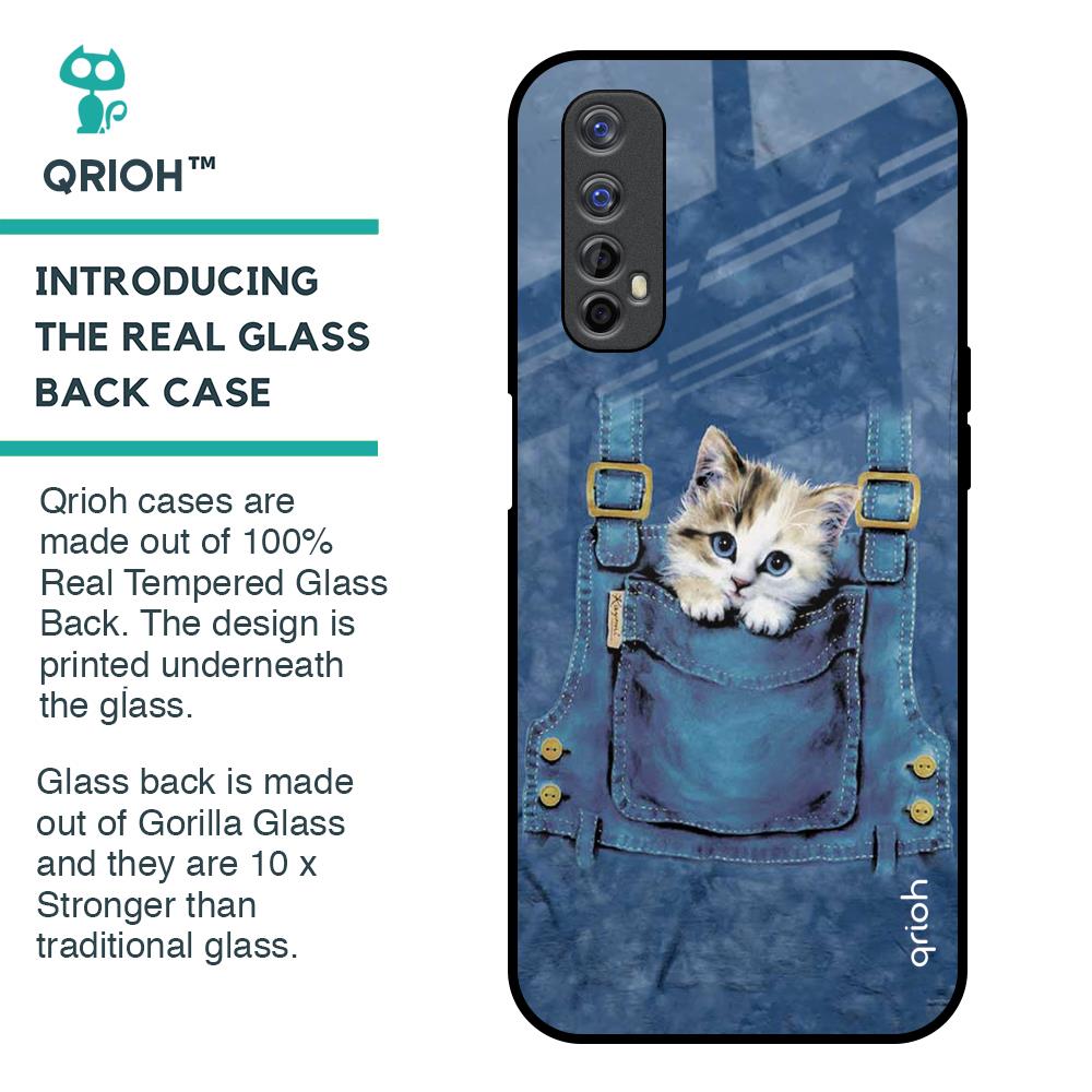 Kitty In Pocket Glass Case For Realme 7