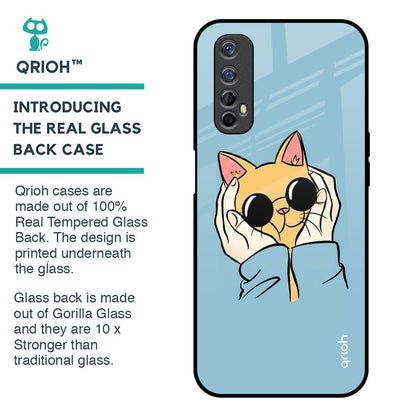 Adorable Cute Kitty Glass Case For Realme 7