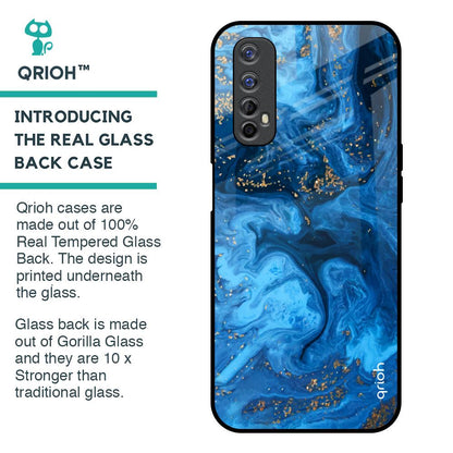 Gold Sprinkle Glass Case for Realme 7