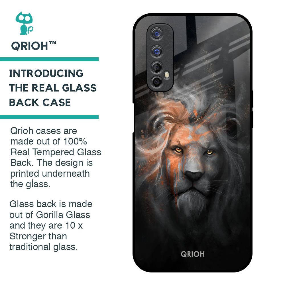 Devil Lion Glass Case for Realme 7