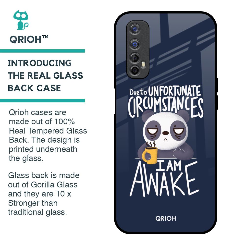 Struggling Panda Glass Case for Realme 7