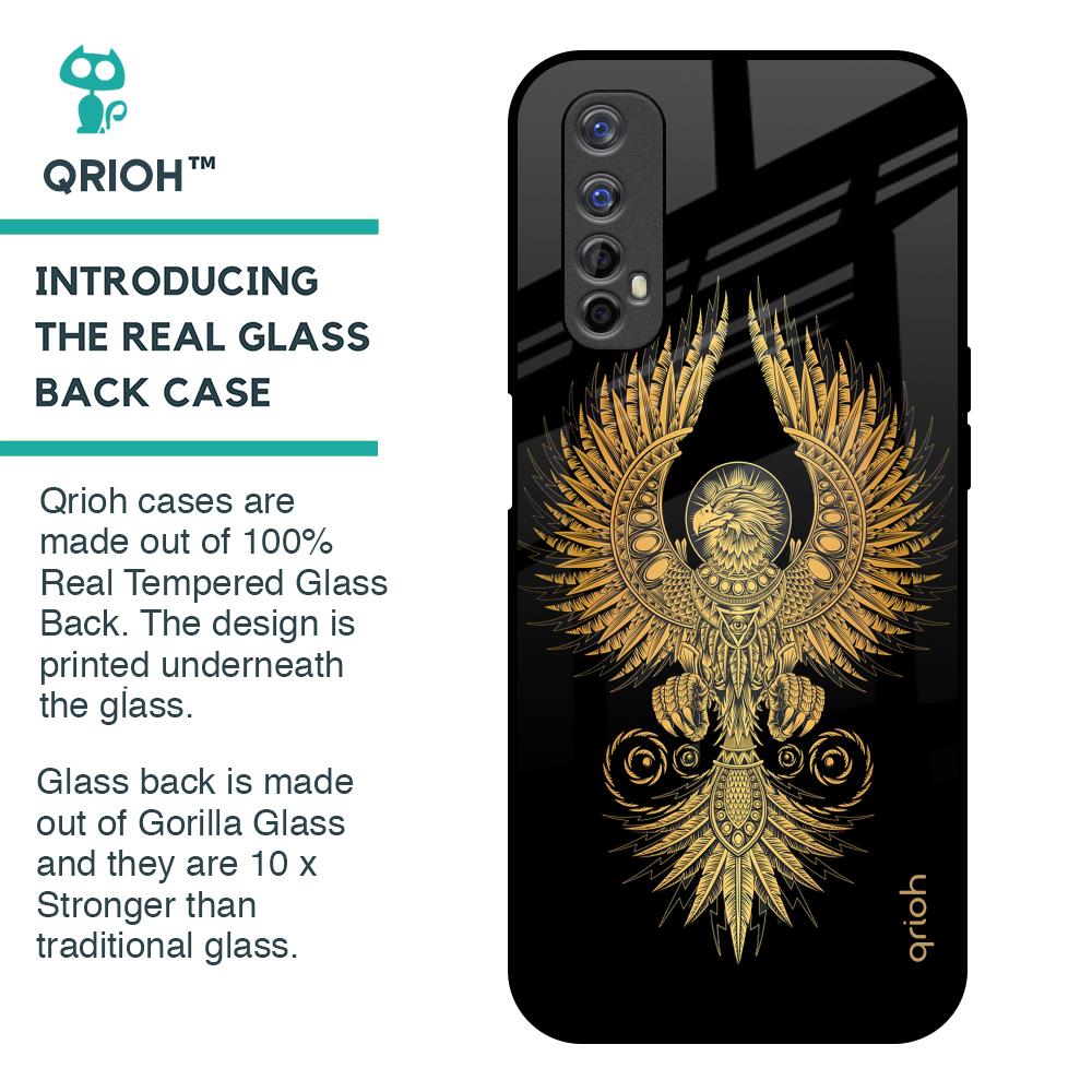 Mythical Phoenix Art Glass Case for Realme 7