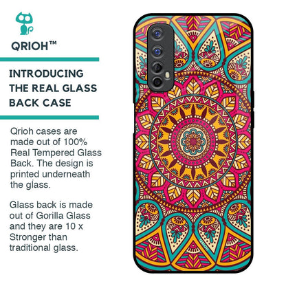 Elegant Mandala Glass Case for Realme 7