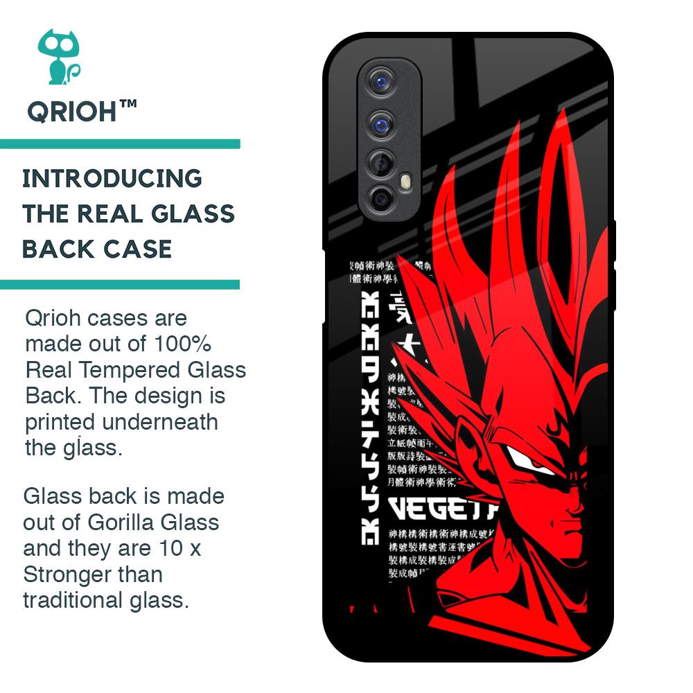 Red Vegeta Glass Case for Realme 7