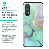 Green Marble Glass Case for Realme 7