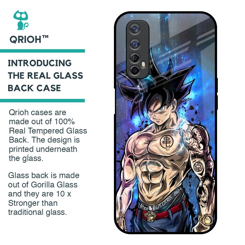 Branded Anime Glass Case for Realme 7